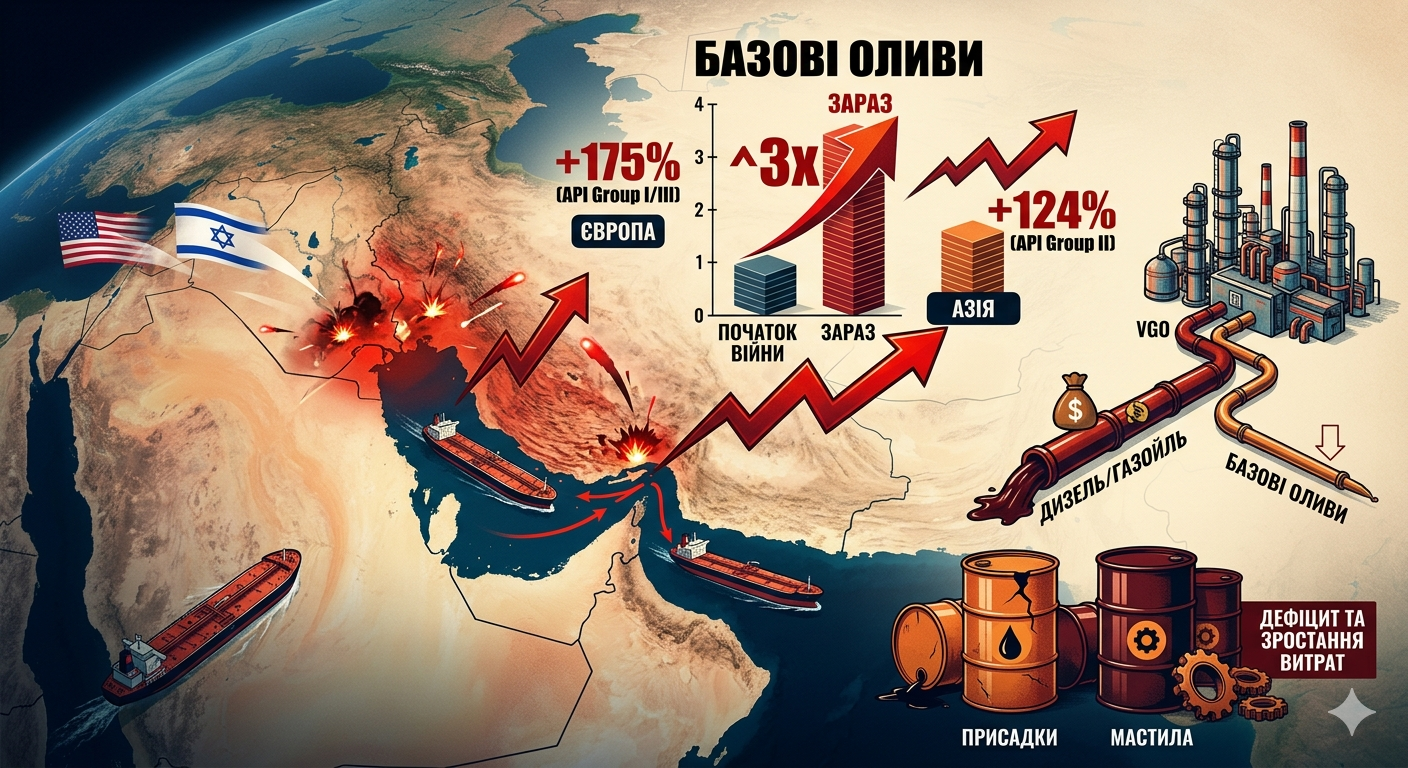 Ціни на базові оливи злетіли майже втричі на тлі загострення конфлікту на Близькому Сході